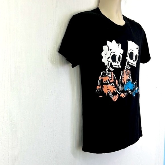 The Simpsons - Bart and Lisa Skeletons Treehouse Of Terror T Shirt Size Small - Picture 4 of 9